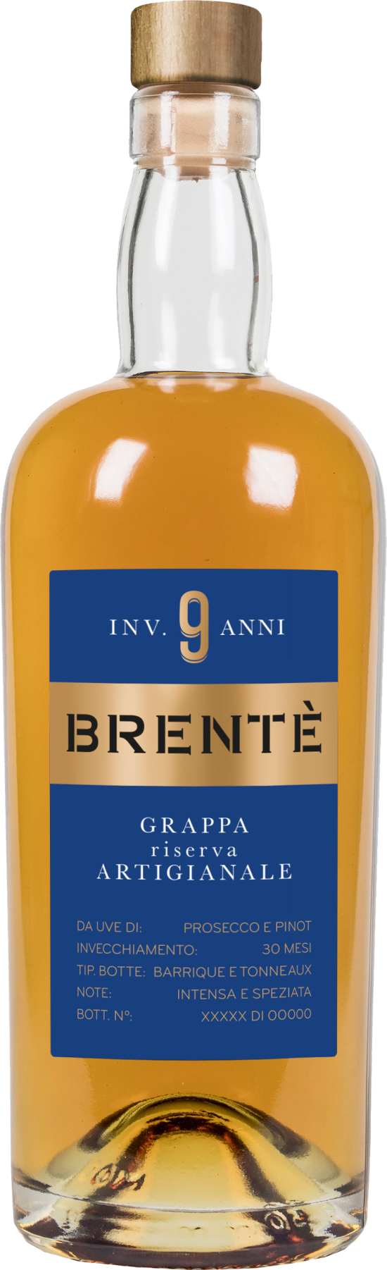 Grappa Gran Riserva Brente Cuvee 9 anni 0,7l
