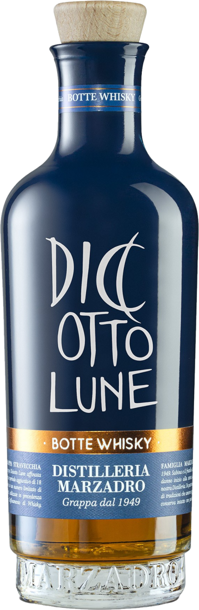 Grappa Stravecchia Diciotto Lune Botte Whisky 0,5l