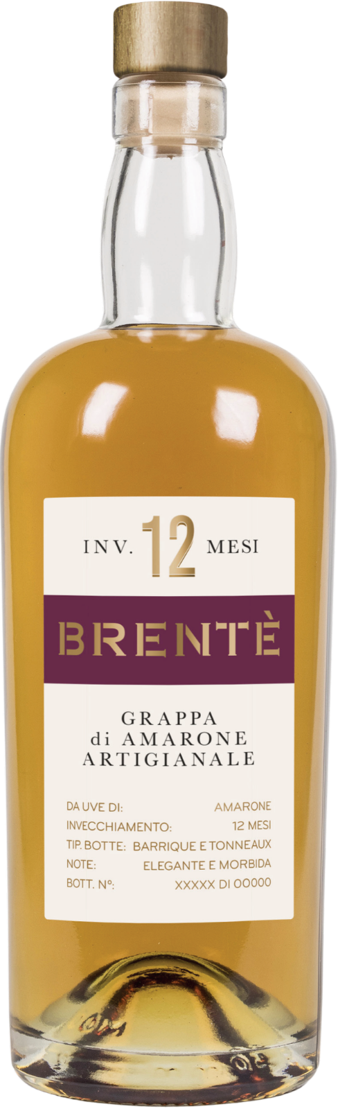 Grappa Brentè di Amarone Artigianale Invecchiata 12 Mesi 0,7l