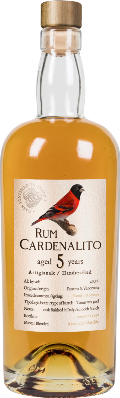 Rum Cardenalito 5 Years Old Handcrafted Rum 0,7l